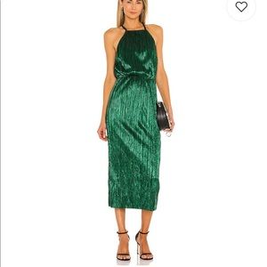 House of Harlow X Revolve Farrah Emerald Dress